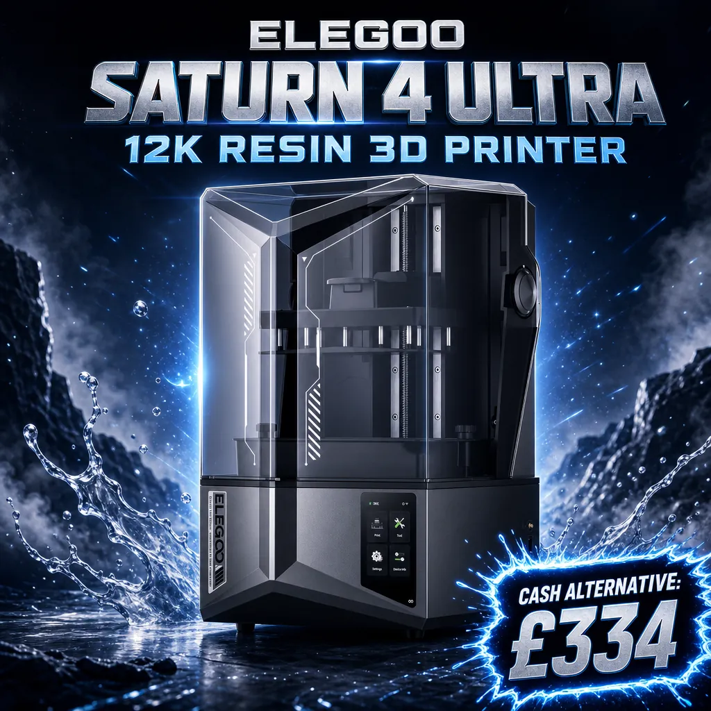 ELEGOO SATURN 4 ULTRA 12K RESIN 3D PRINTER
