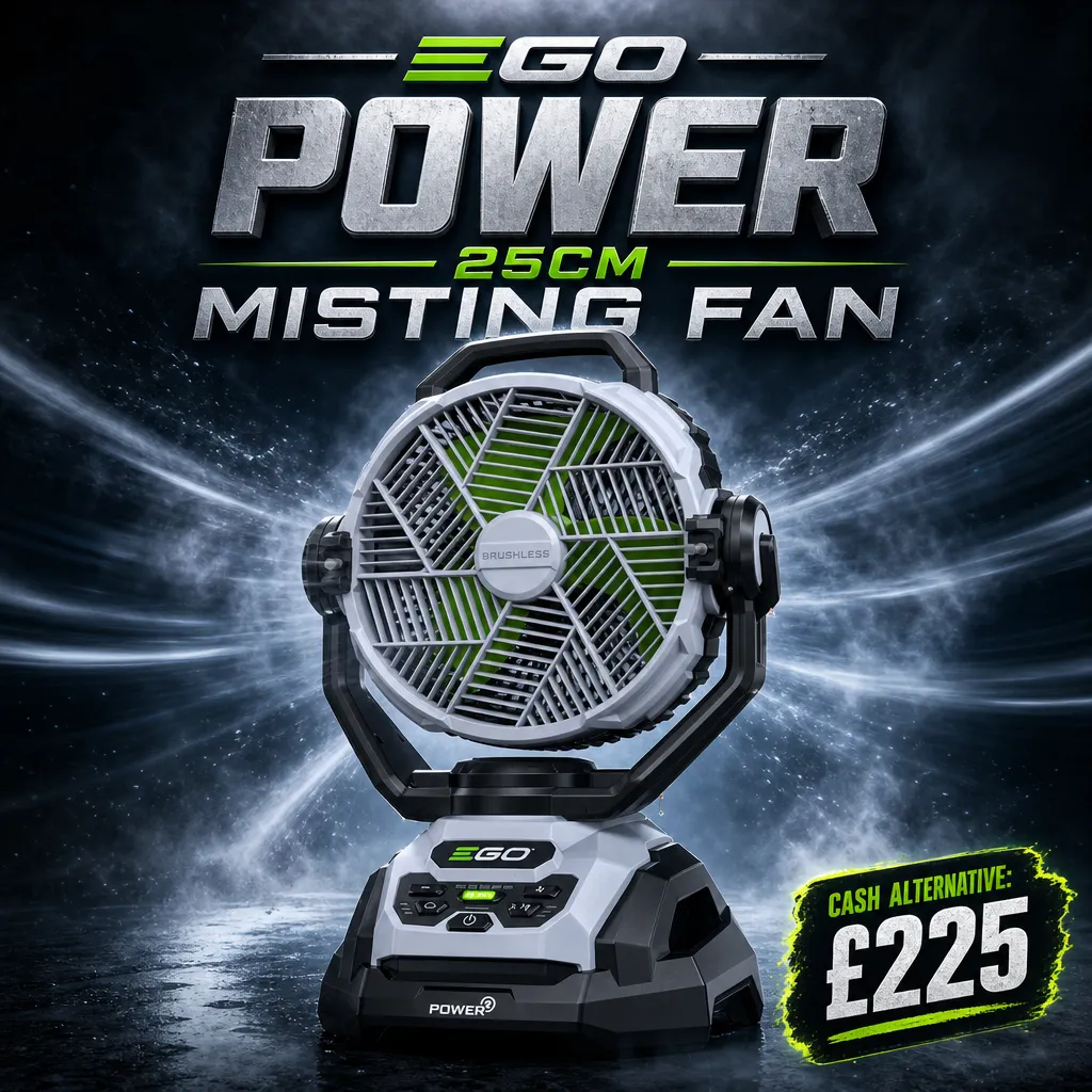 EGO POWER 25CM MISTING FAN