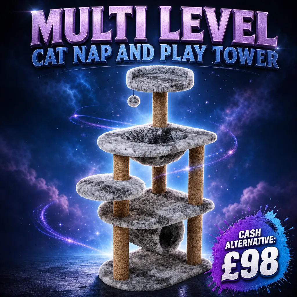 MULTI LEVEL CAT NAP AND PLAY TOWER