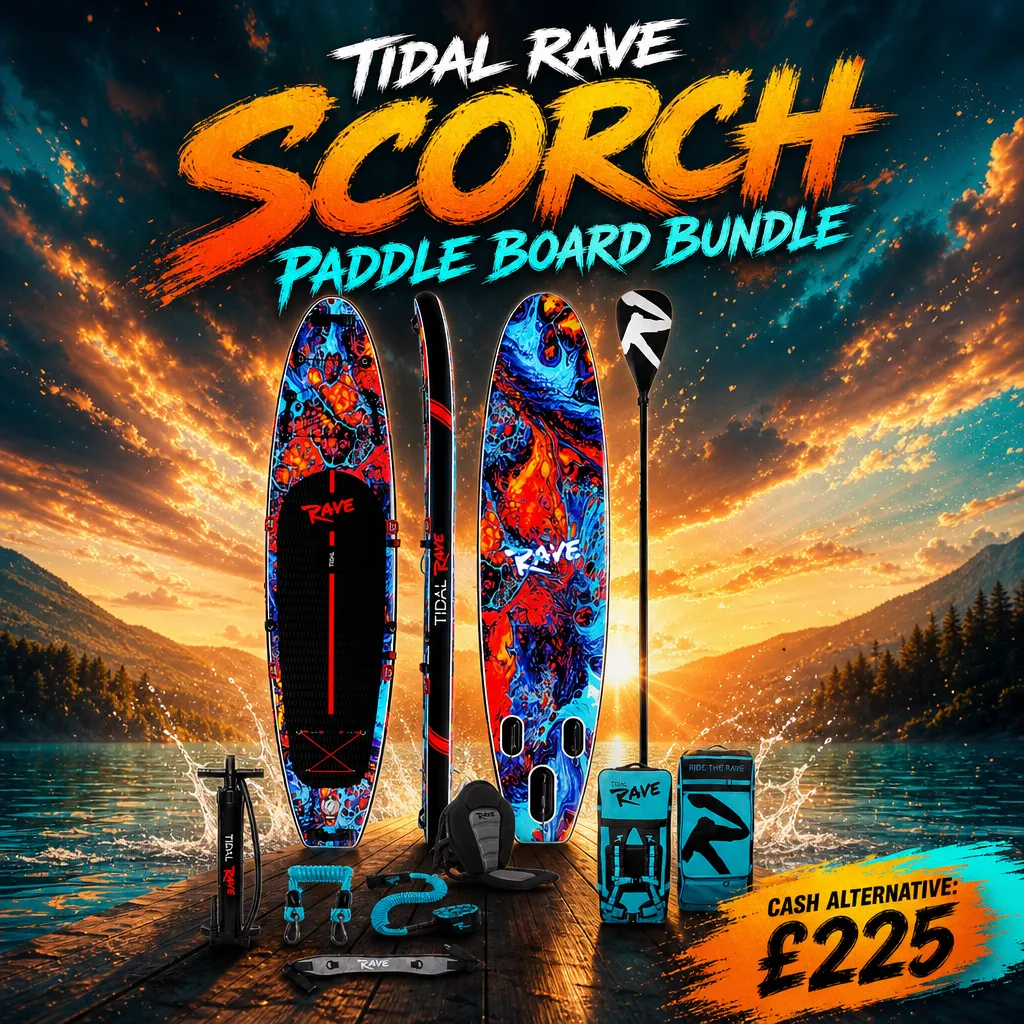 TIDAL RAVE SCORCH PADDLE BOARD BUNDLE