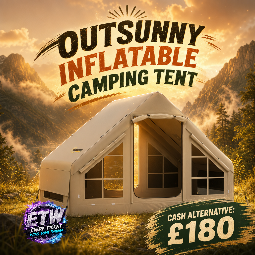 OUTSUNNY INFLATABLE CAMPING TENT