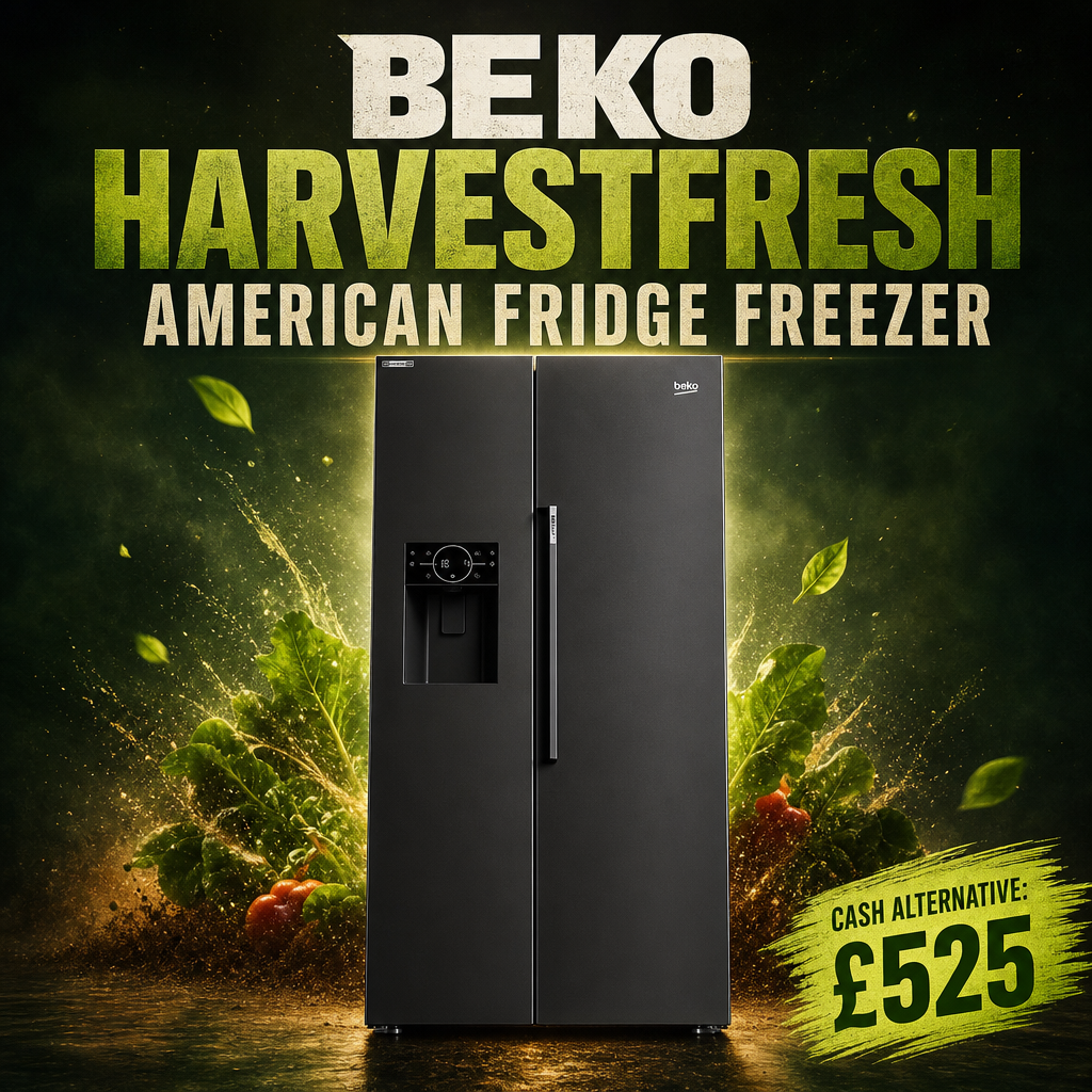 BEKO HARVESTFRESH AMERICAN FRIDGE FREEZER