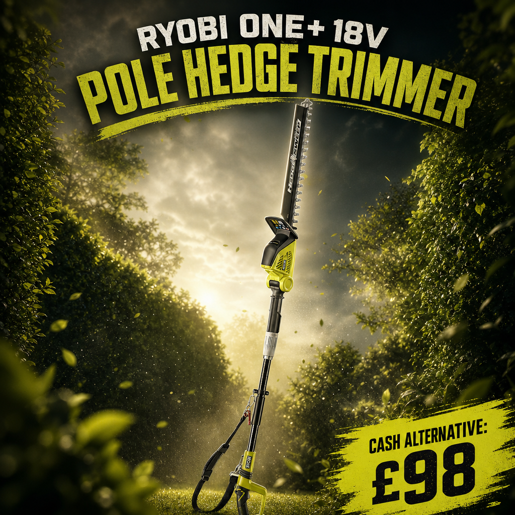 RYOBI ONE+ 18V POLE HEDGE TRIMMER