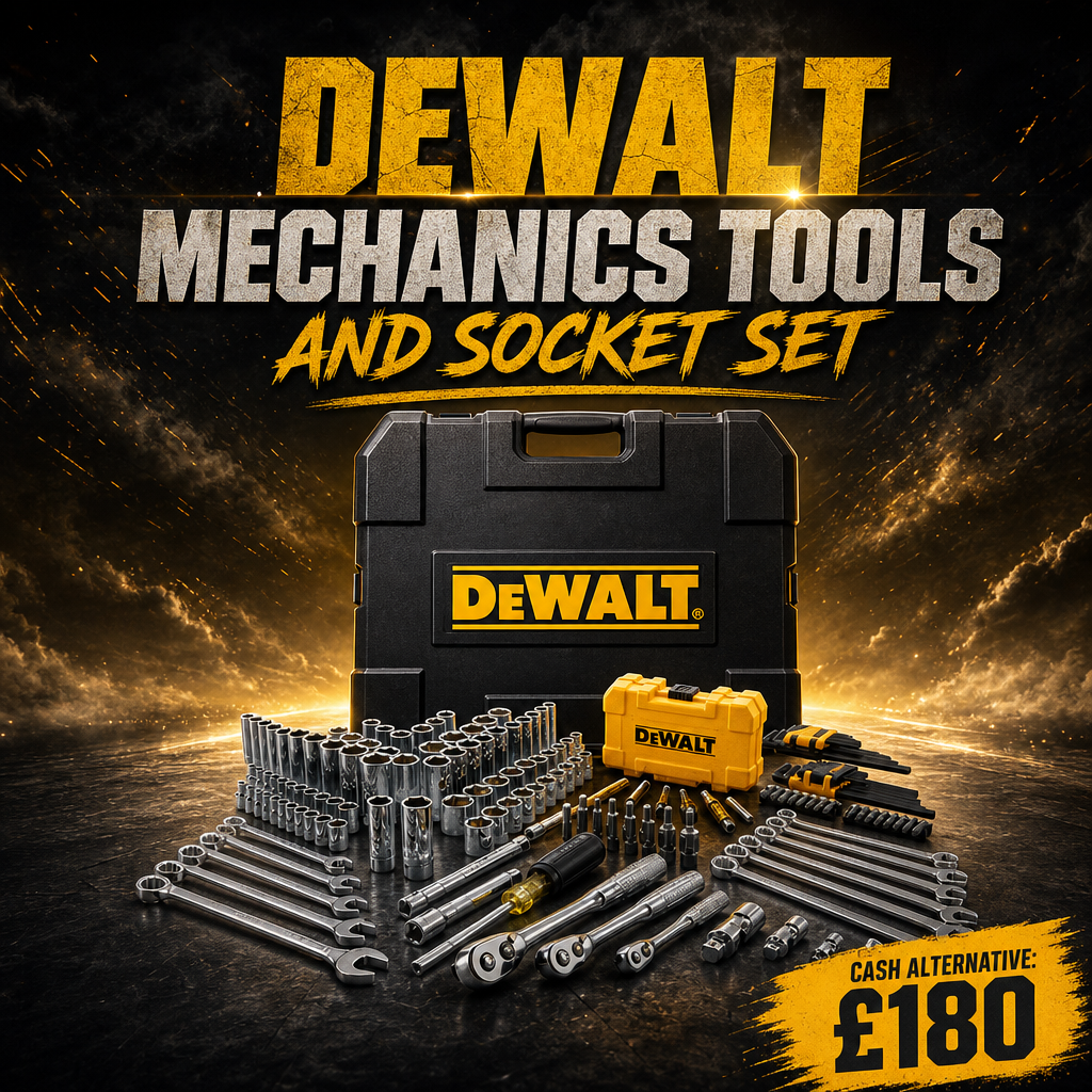DEWALT MECHANICS TOOLS AND SOCKET SET