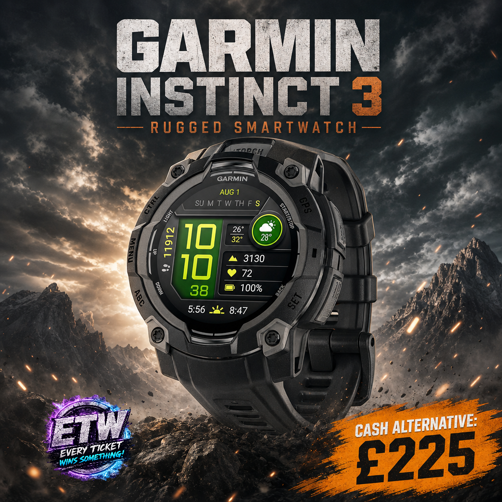 GARMIN INSTINCT 3 RUGGED SMARTWATCH