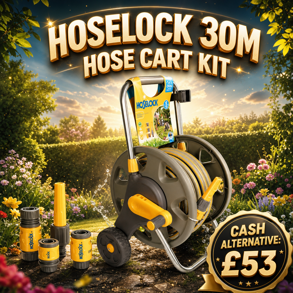 HOSELOCK 30M HOSE CART KIT