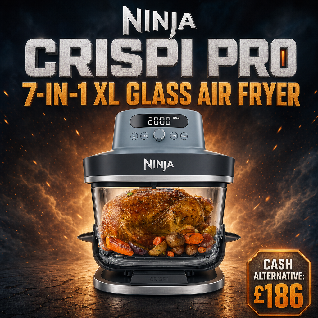 NINJA CRISPI PR0 7-IN-1 XL GLASS AIR FRYER