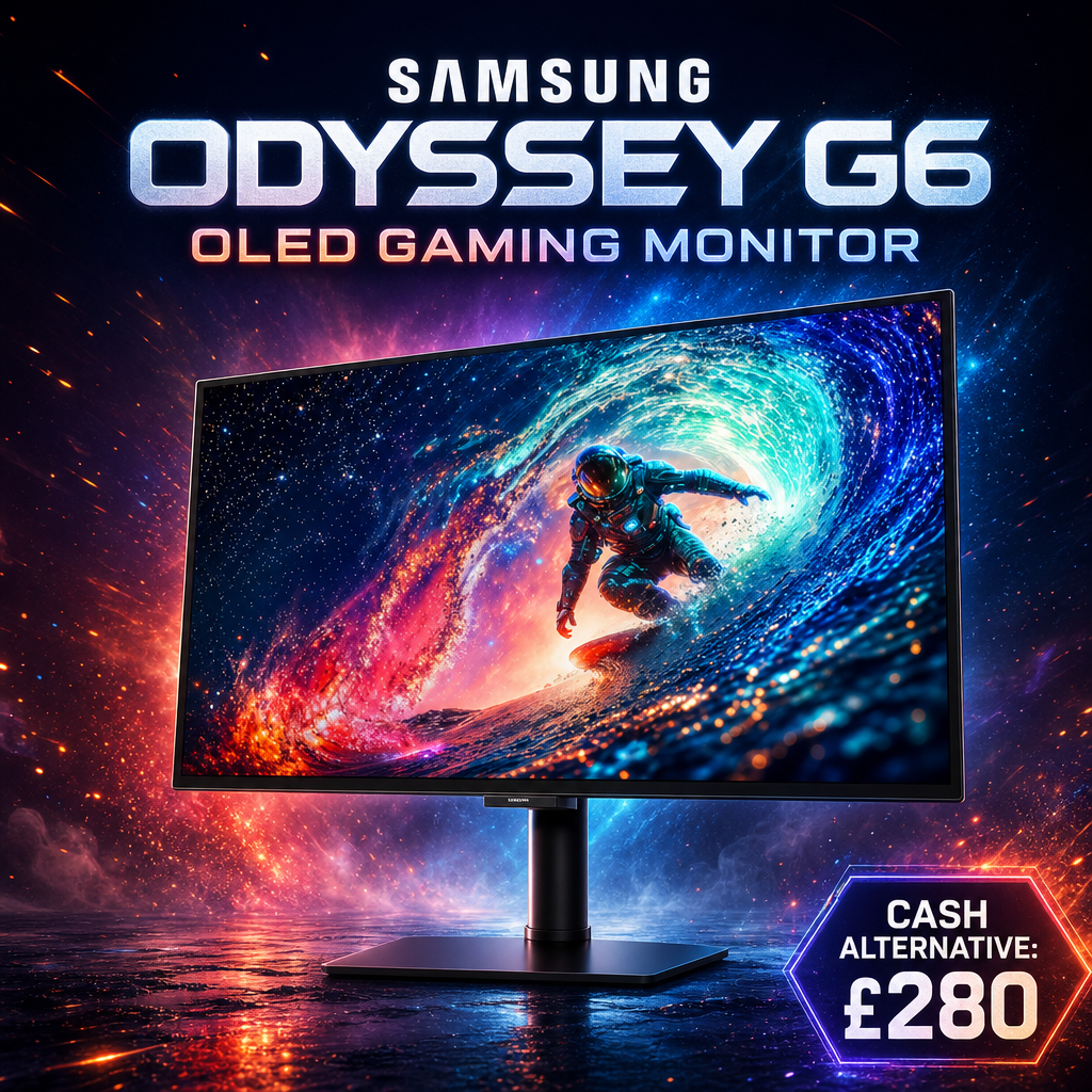 SAMSUNG ODYSSEY G6 OLED GAMING MONITOR