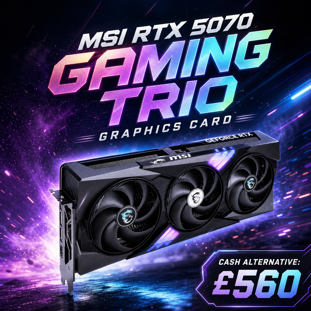 MSI RTX 5070 GMAING TRIO GRAPHICS CARD
