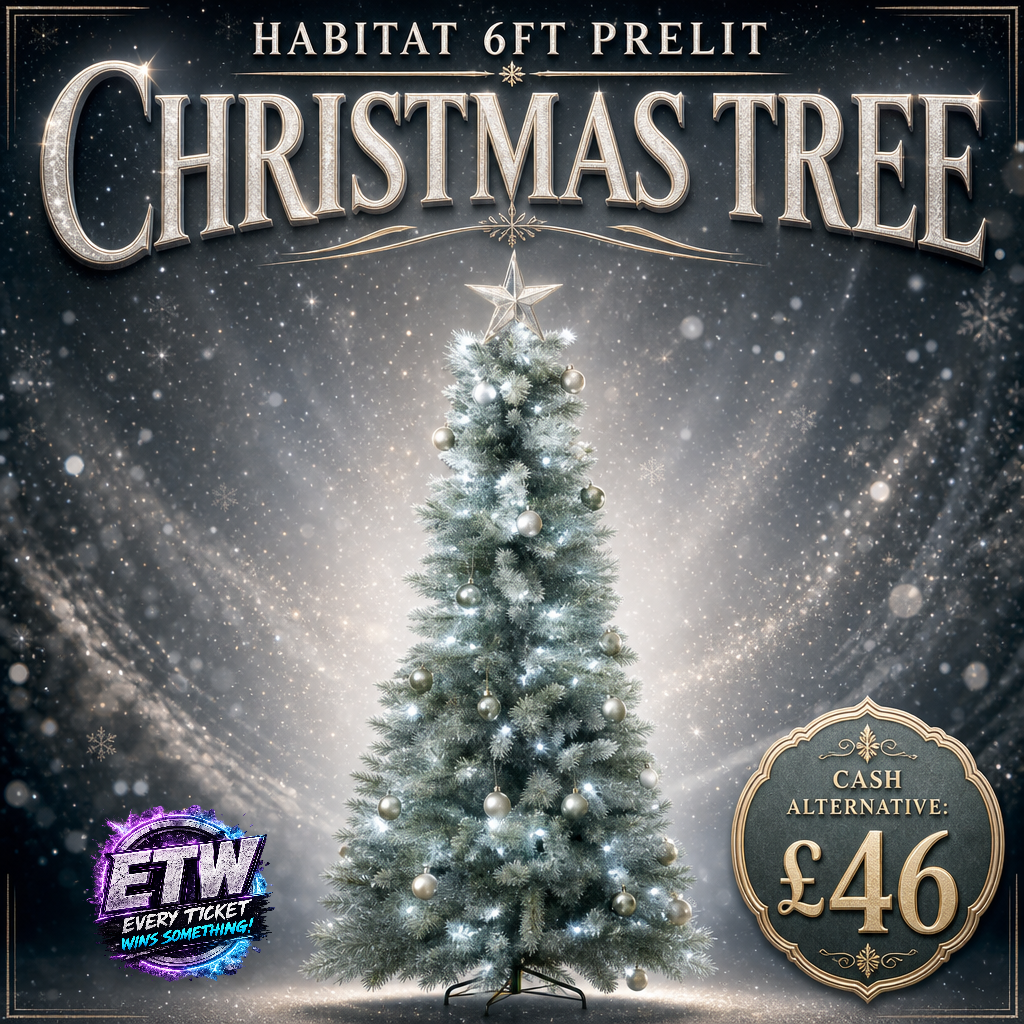 HABITAT 6FT PRELIT CHRISTMAS TREE