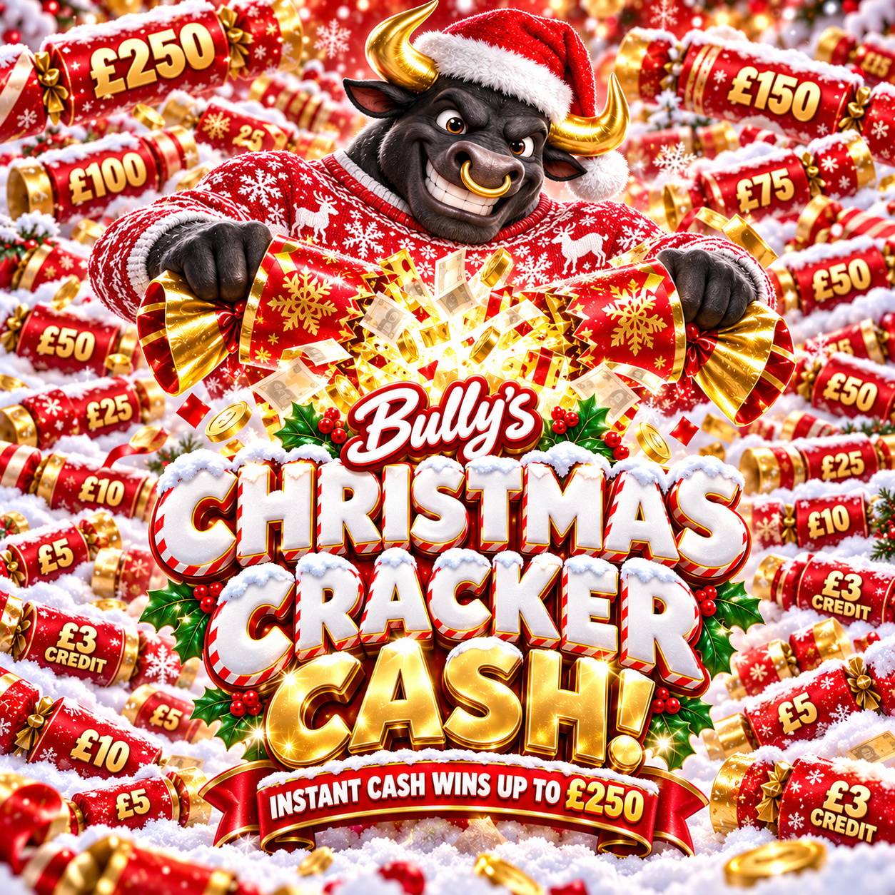 BULLY’S CHRISTMAS CRACKER CASH